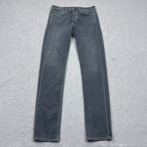 rag & bone Men's Slim Straight Jeans in Charcoal Gray